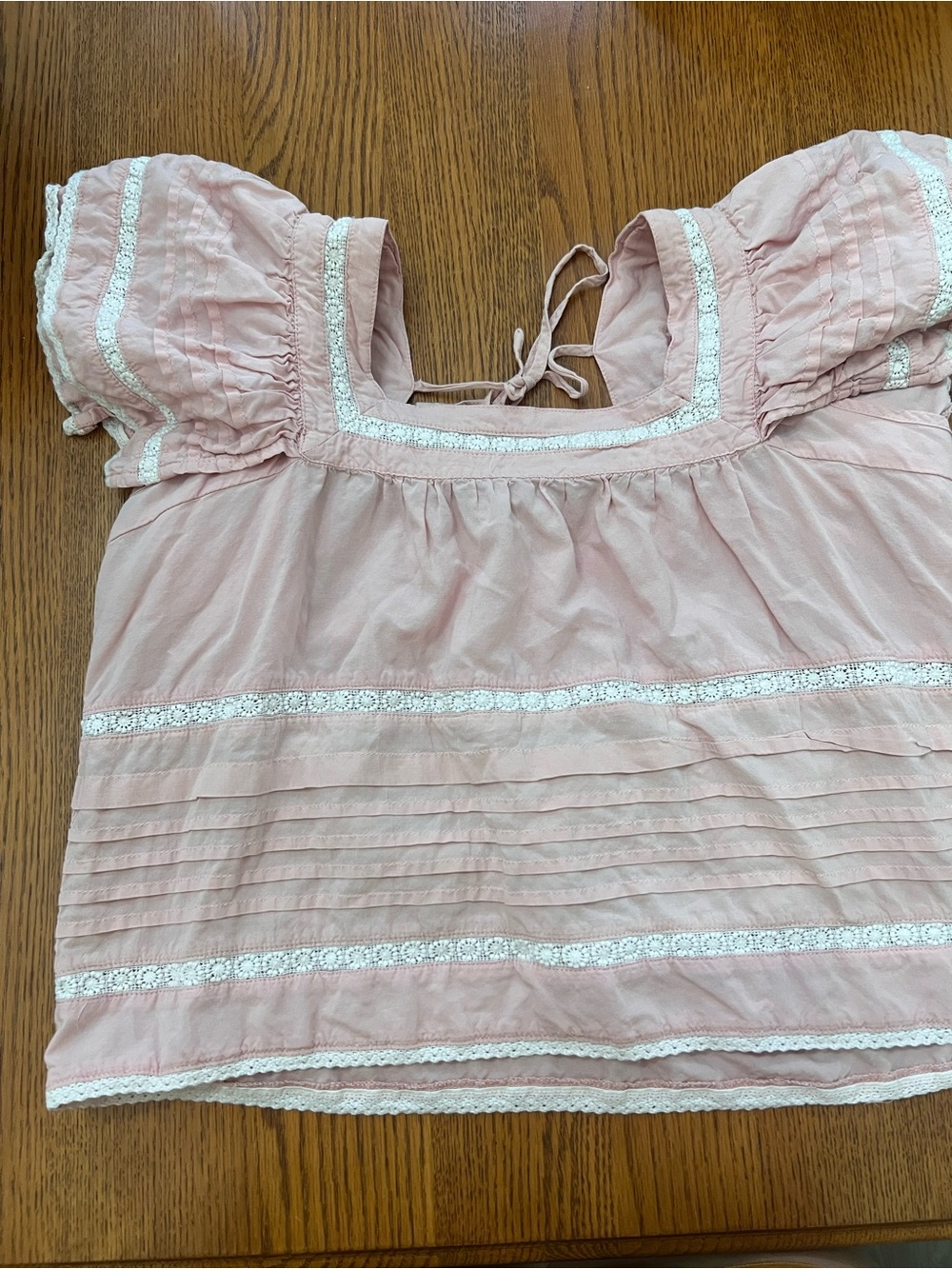 Women’s Pink Ruffle Two-Piece Set - Picture 2 of 5